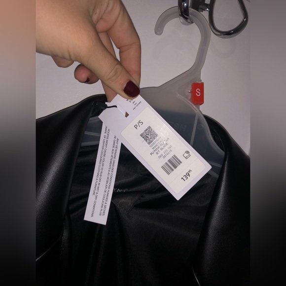 NWWT - Dynamite Faux Leather Trench Coat Jacket - Picture 3 of 4